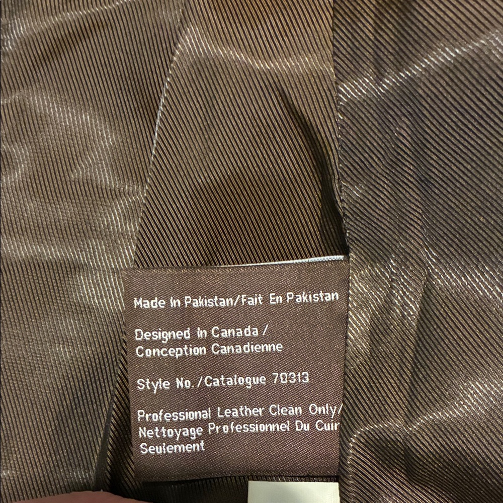 Danier Women's Rich Brown Leather Jacket with Chunky Button Detail - Picture 10 of 16
